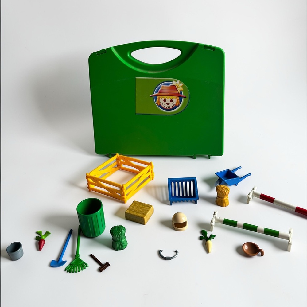 Playmobil Farm Carry Case Set Animals Accessories Tools